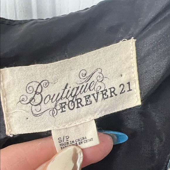 Forever 21 Black Floral Mini Dress - Picture 2 of 4